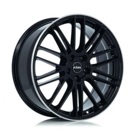 Rial Kibo W9.5 R21 PCD5x120 ET42 DIA72.6 diamond black lip polished